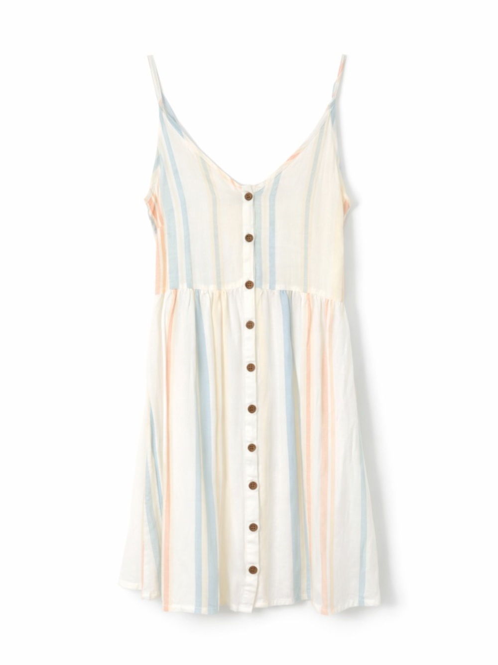 Ocean Drive Pastel Striped V-Neck Sundress